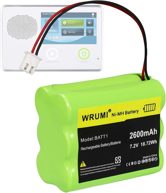 Replacement for 2GIG BATT2X Battery Pack: 2GIG-BATT2X BATT1X BATT2X BATT1