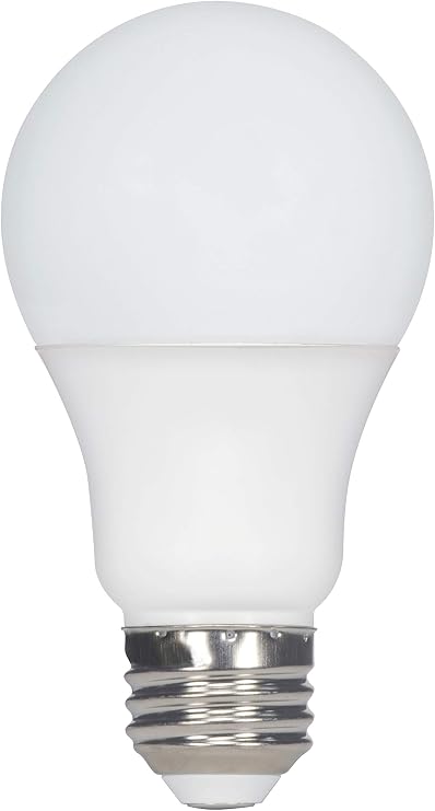 Satco 11407 Econo LED A19 Light Bulb, 60W Replacement, 3000K Warm White, 800 Lumens