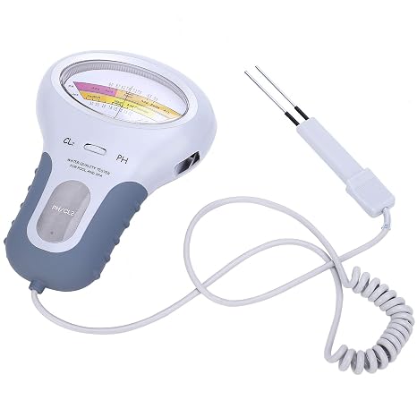 PC-102B CL2 & Tester,Swimming Pool Spa Water Quality Analyzer Digital Monitor Analysis Swimming Pool Spa Water Quality Analyzer with Probe, for A Family Size Pool Or Spa