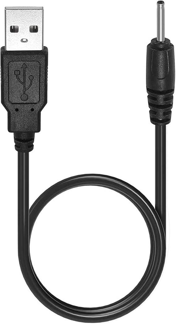 PChero USB to DC 2.0mm Charger Charging Cable for Mini S530 Smallest Invisible Wireless Bluetooth Earbuds Earphones Headphones Headset and Bluetooth Shower Speaker