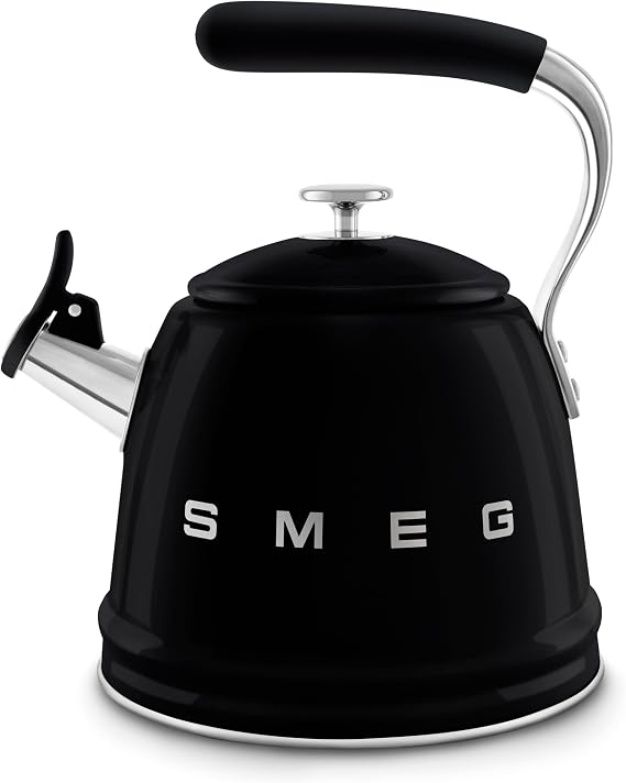 Smeg 50's Style Siyah Set Üstü Düdüklü Kettle 2.3 lt