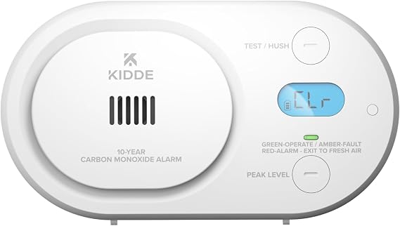 Kidde Carbon Monoxide Detector, 10-Year Battery-Powered, COBD10