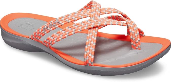 Crocs Women's Swiftwater Braided Web Flip Sandals