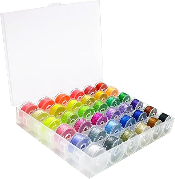36pcs Polyester Plastic Sewing Thread bobbins Set