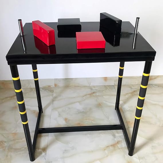 Standard Arm Wrestling Table, Wrist Wrestling Battle Table, Professional Game Arm Wrestling Machine,Black