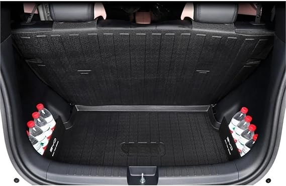 for BYD Dolphin Mini Seagull 2024 2025 2026 Car TPE Trunk Mat Boot Cargo Liner Tray Luggage Compartment Pad Rug Accessories(Red 1pair)