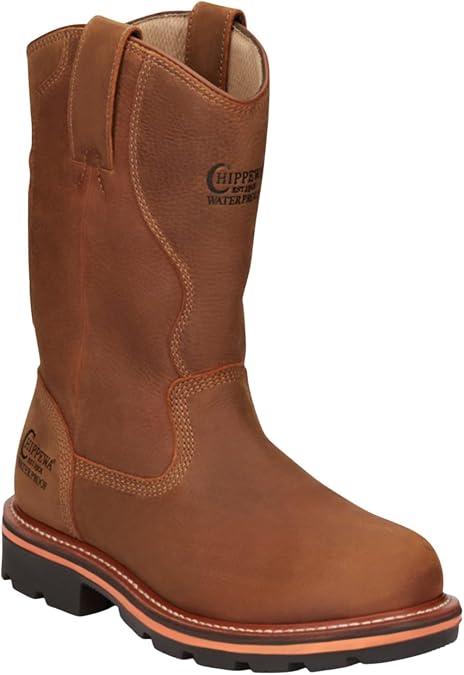 Chippewa Thunderstruck 11" Waterproof Men's Work Boot, Soft Toe, Steel Shank, Electrical Hazard, Oil & Slip Resisting, Vibram Outsole