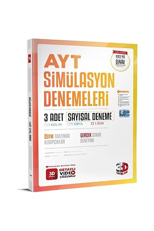 3d Ayt SİmÜlasyon Denemelerİ Sayisal Deneme 3 Adet