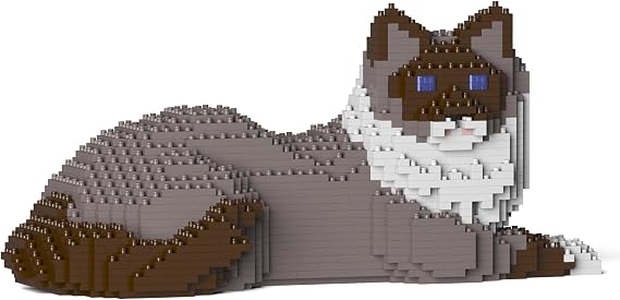 JEKCA Ragdoll Cat 03S-M03 | Cat Plastic Building Blocks | Age 14+