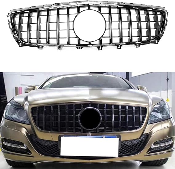 GT Front Bumper Grille for 2011-2014 Mercedes CLS Class W218 pre-facelift (Black)