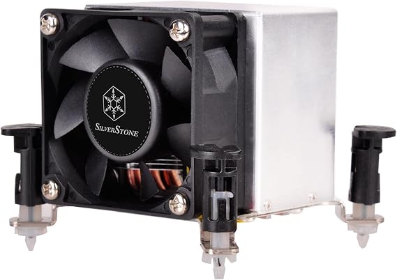 SilverStone Technology AR09-115XP 2U Rackmount Server/Small Form Factor Intel CPU Cooler with Push Pin Design, SST-AR09-115XP, TAA Compliant