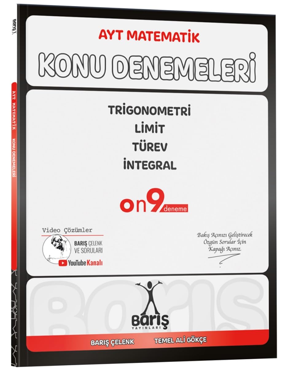 Barış Publications AYT Mathematics Trigonometry Limit Derivative Integral Topic Essays Paper Cover – 16 February 2025