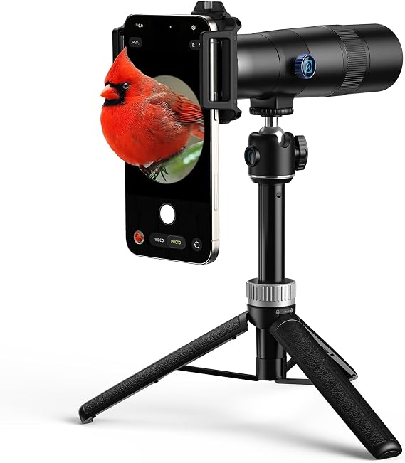 APEXEL 30X Telephoto Lens with Tripod Professional Telephoto Camera Lens for iPhone, Samsung, Pixel, and More