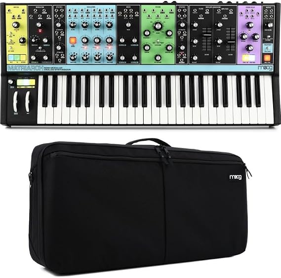 Moog Matriarch Semi-Modular Analog Synthesizer and Step Sequencer with Carry Case