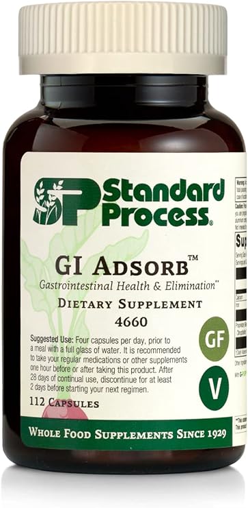 Standard Process GI Adsorb, for GI & Elimination Support, 112 Capsules