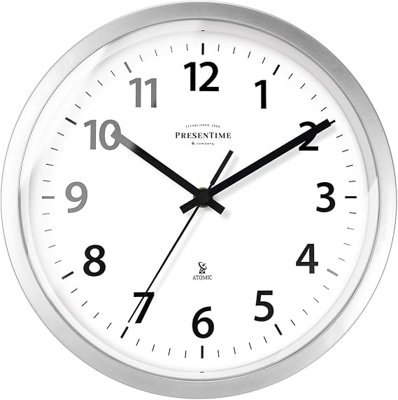 Presentime 10" Atomic Wall Clock