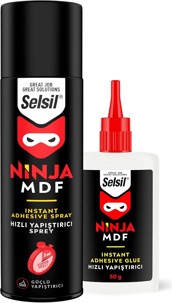 Selsil Selsil Mdf Hızlı Yapıştırıcı 200 Ml Selsil Mdf Aktivatörlü Hızlı Yapıştırıcı, 200 Ml