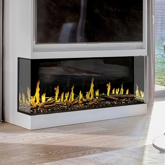 Modern Flames Orion Multi V2 100" Heliovision Multi-Side View Virtual Smart LCD Linear Buit-in Electric Fireplace