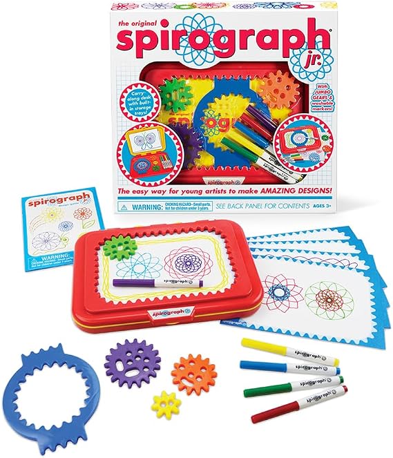 Spirograph Junior Set with Jumbo Pieces for Easy Creative Drawing