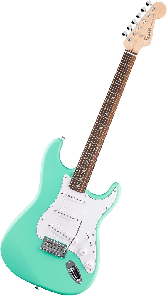 Fender Squier Stratocaster Beginner Electric Guitar, Sea Foam Green