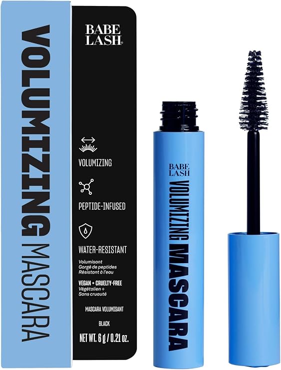Babe Original Babe Lash Volumizing Mascara - Smudge Proof, Long Lasting & No Clump Formula, Buildable Volume, Water Resistant, Dramatic Black