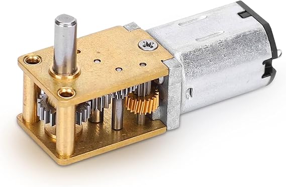 Micro Speed Reduction Motor N20 DC12V Metal Gear Motor CW/CCW Mini Electric Motor (DC 12V 136RPM)