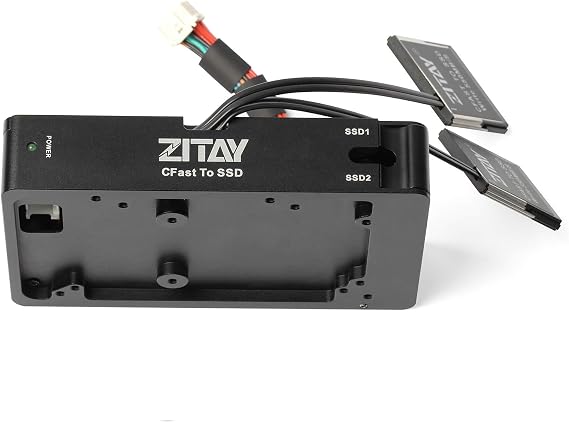 CFast to SSD Adapter, Dual CFast 2.0 to 2.5" SATAIII 4T SSD Adapter Converter Mount Blackmagic URSA Mini 4K 4.6K