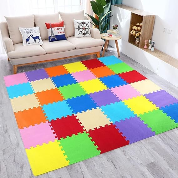 Febyyer 20 Tiles Foam Play Mat, Children's Puzzle Mat, Rugs