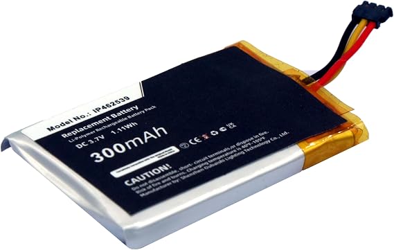 Replacement Battery for Phonak ComPilot,ComPilot II,fit Part Number IP462539,300mAh/1.11Wh