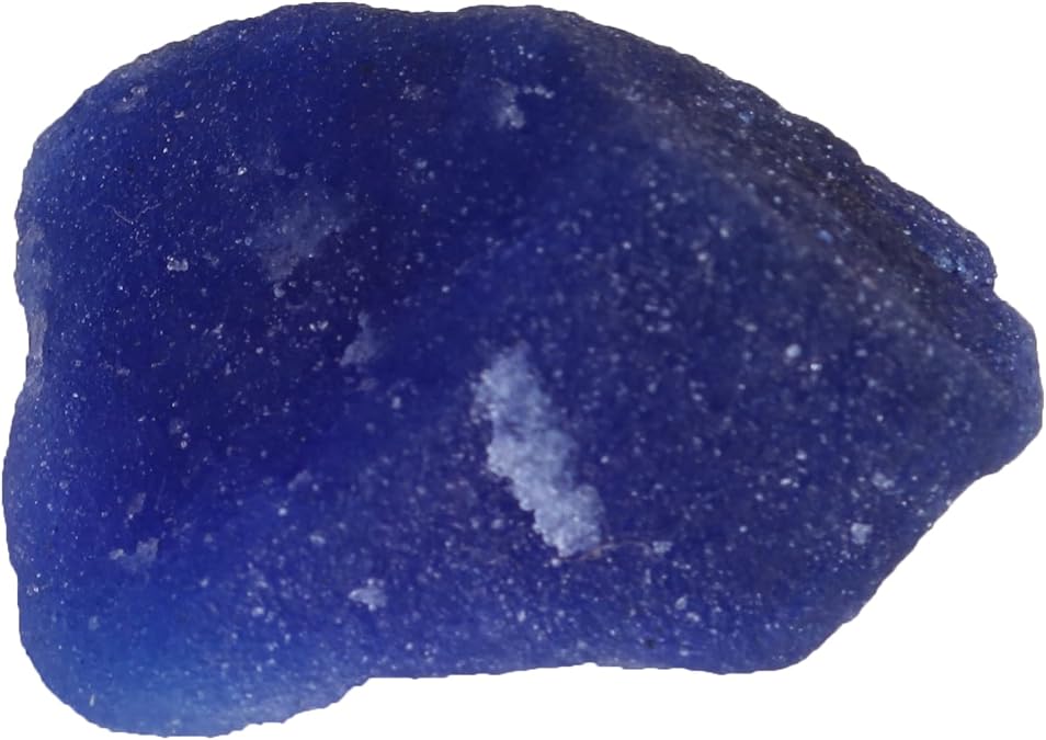 24 Ct Natural Royal Blue Sapphire Gemstone Beads Raw Loose Stone for Jewelry Making Cabbing and Crafting
