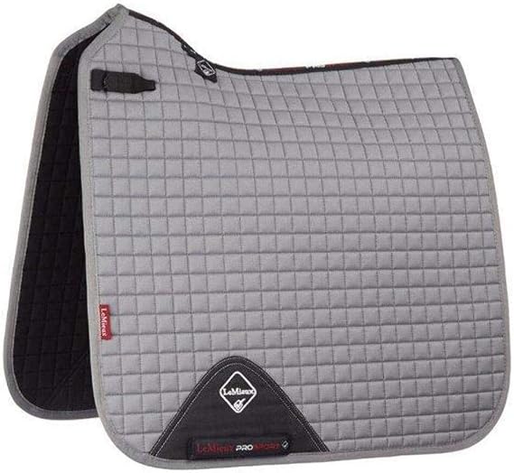 LeMieux Cotton Dressage Square - Grey - Large