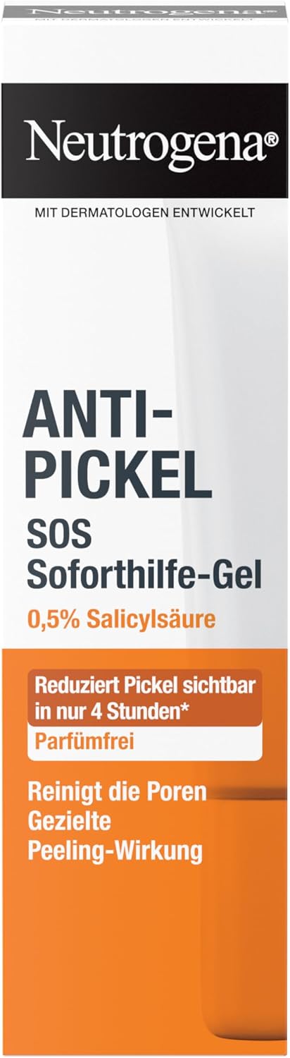Neutrogena Anti-Pimple SOS Instant Aid Gel Cleansing Anti Pimple Gel with 0.5% Salicylic Acid Cleans with Targeted Exfoliating Effect