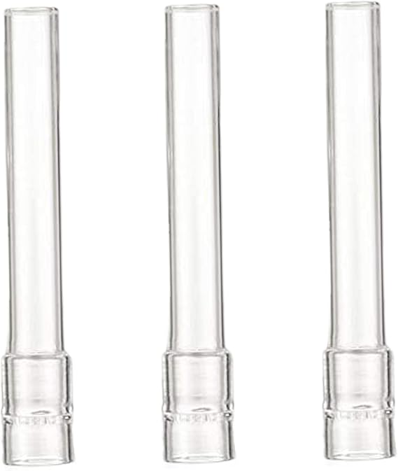 3PCS Glass Stem for Steam/Smoke, 0.5x4" Straight Glass Tube, Transparent Tubes, Washable Reusable Pipe for Laboratory, Experiment, Teaching Tubes Tube Pipe