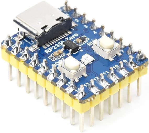 Waveshare RP2350-Zero Mini Development Board with Pre-Soldered Header Based on Raspberry Pi Microcontroller RP2350A, Pico-Like MCU Board,USB-C Connector
