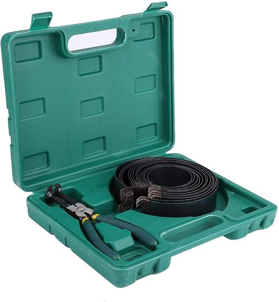 Akozon Piston Compressor Set Car Auto Engine Piston Ring Compressor Pliers Set Repair Tool Kit
