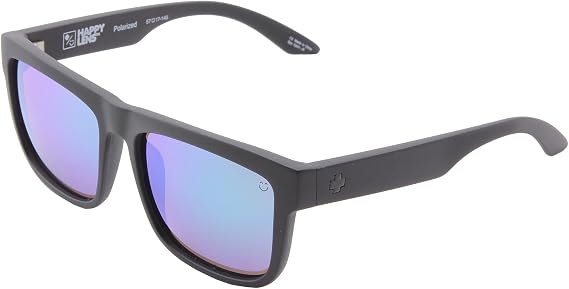 SPY Optic Discord Sunglasses Matte Black w/Happy Bronze Polarized Green Spectra Lens + Sticker
