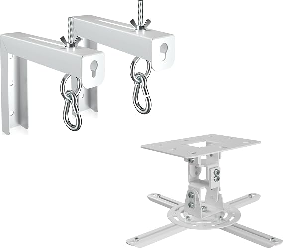 XINLEI Univeral Projector Screen Wall Mount & Projector Ceiling Mount Bundle