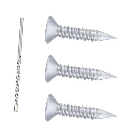 1/4 x 1-1/4" 410 Stainless Steel Flat Head Tapcon Concrete Screw Anchor, for Anchoring to Masonry, Block or Brick (50Pcs/Box)