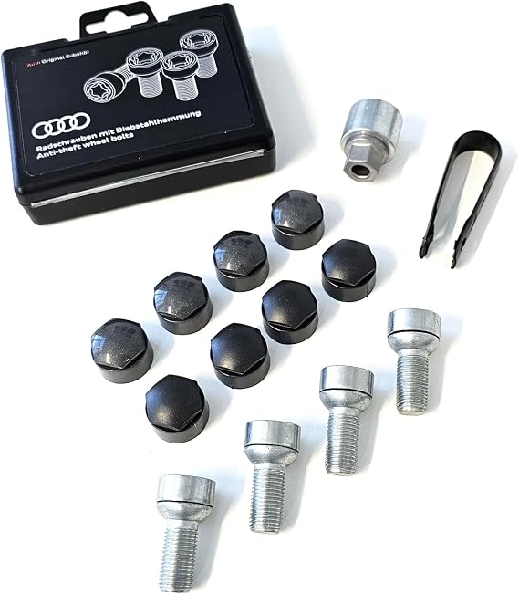 Audi 82A071455 Wheel Lock Bolts Wheel Lock Rim Lock M14 x 1.5 x 27 Coding Randomly