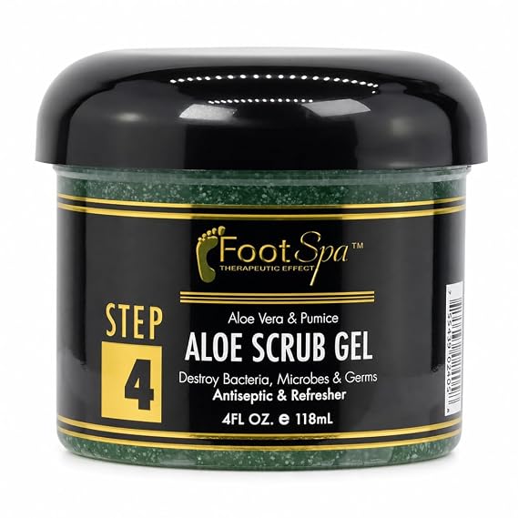 FOOT SPA At-Home Pedicure Exfoliating Scrub Gel, Smoothing, 4 oz