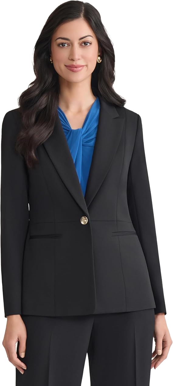 Kasper Women's Stretch Twill One Button Jacket