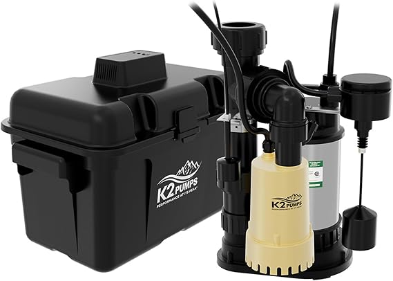 K2 Pumps SPC03301K Compact Primary and Backup Pump System