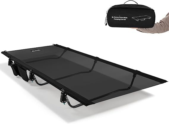 Gonex 31.5" Wide Camping Cot Ultralight Portable Folding Mesh Cot for Adult