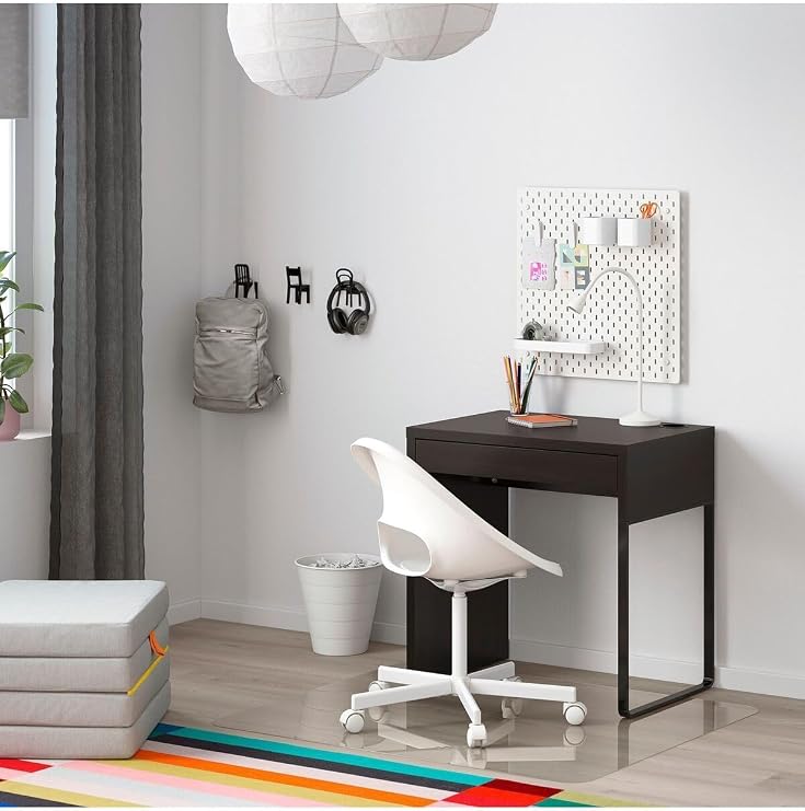 IKEA MICKE Çalışma Masası, 73x50 cm, Siyah, Çekmeceli
