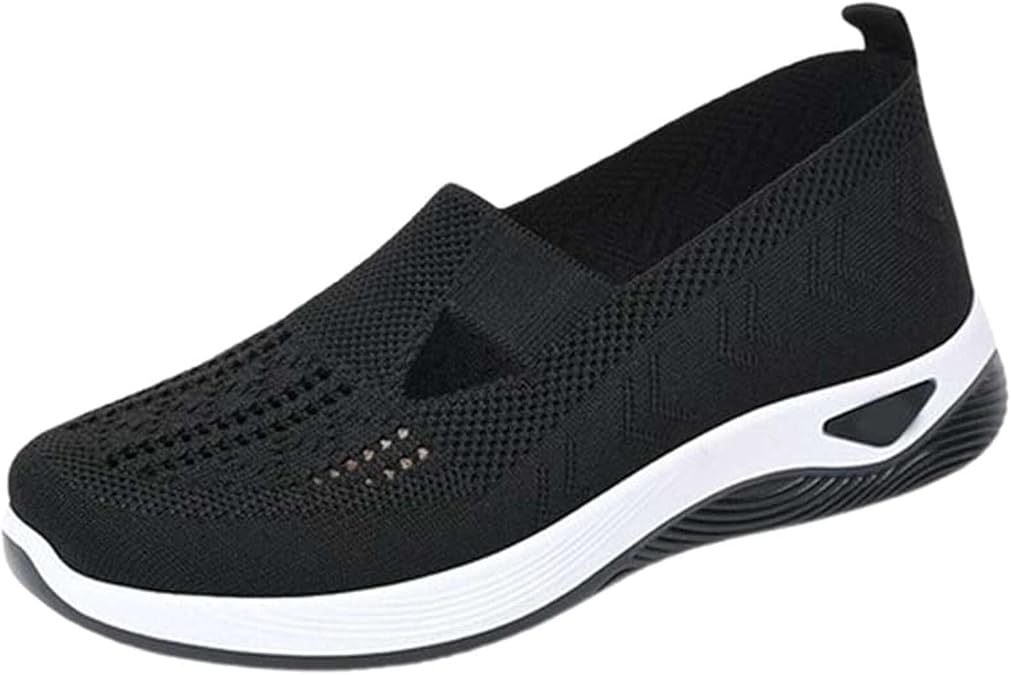Orthopedic Shoes for Women Slip On Walking Comfort Lightweight Breathable Non-Slip Arch Support Casual Fashion Sneakers