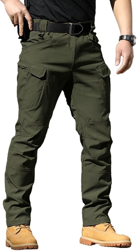 Military Cargo Pants for Men Stretch Tactical Waterproof Hiking Duty Pants