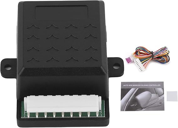 Ymiko Rear View Mirror Folding Module Universal Side Rearview Mirror Auto Fold Unfold Controller Folding Closer Module for 12V Car with Manual Switch
