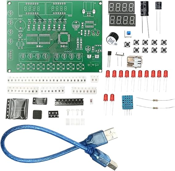 Smart Temperature Humidity Control System DIY Kit Digital Display Automatic Adjustment 5V USB Powered PCB Educational Electronic Assembly For Students Indoor Use