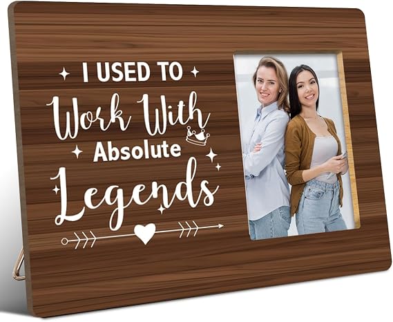 JANLAN Coworkers Picture Frame,Coworker Leaving Gifts,Appreciation Gifts for Coworkers,Promotion Congrats Gift,Farewell Gift for Coworker,I Used Work with Absolute Legends Photo Frame