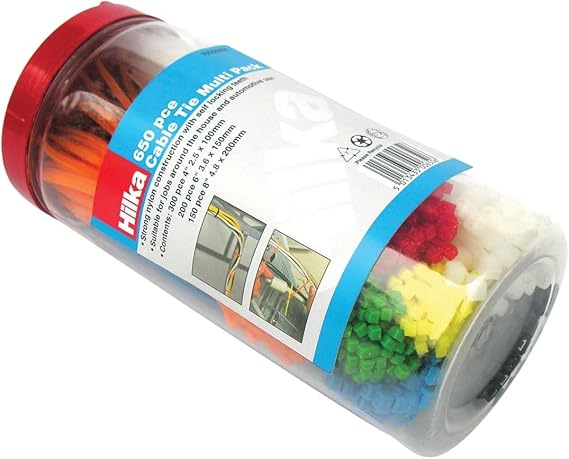650 PCE Cable Tie Multi Pack
